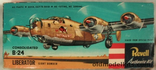 Revell 1/92 B-24 Liberator Giant Bomber 'Buffalo Bill' Pre 'S' Issue, H218-98 plastic model kit